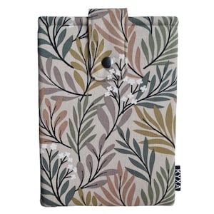 Book sleeve, tablet sleeve, floral, book pouch, bookprotector, gewatteerde booksleeve