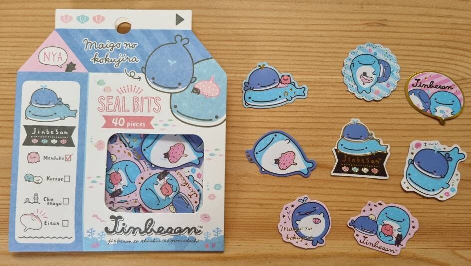 Sumikkogurashi Seal Bits Stickers Kawaii 40 Cheerful Etsy