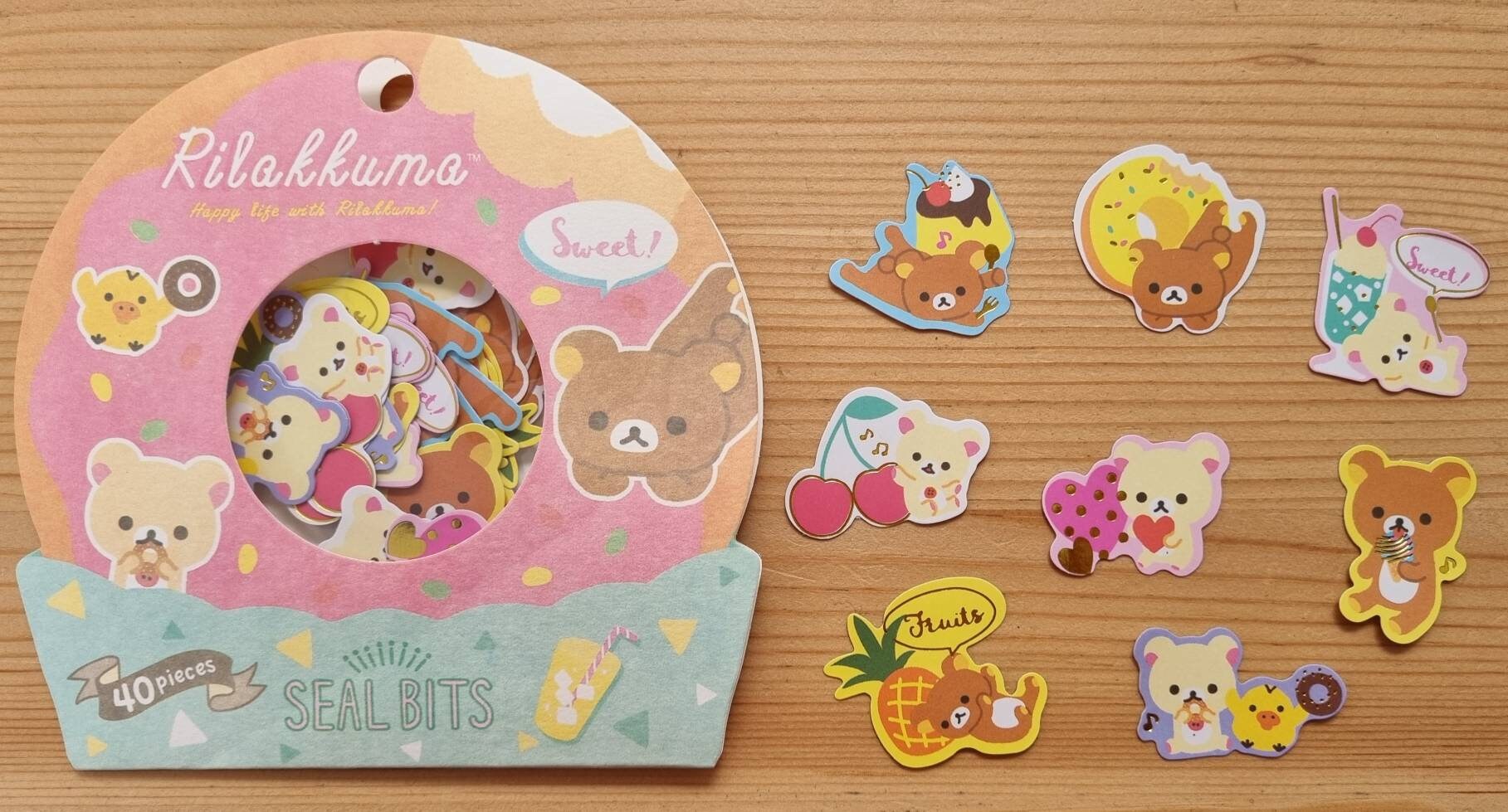 Sumikkogurashi Seal Bits Stickers Kawaii 40 Cheerful Etsy