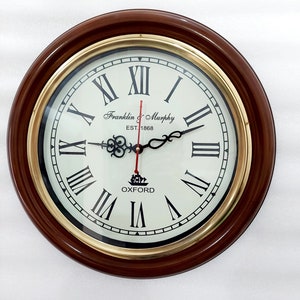 Wooden Wall Clock/Vintage Wall Clock/Antique-Style Decorative For Home, Office (16 Inch Round in Size)