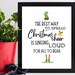 Elf the Buddy, Christmas Printables, Printable Wall Art, Holiday Decor ...