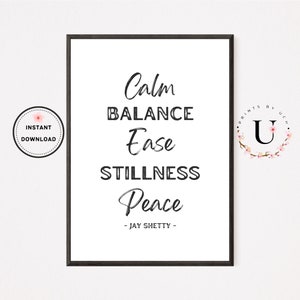 Jay Shetty Quotes about Life ,Popular Printables, Zen Garden, Mental Health Therapist Gift, Printable Wall Art, Affirmation Cards, Yoga Life