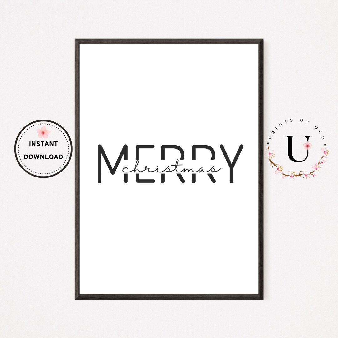 Merry Christmas, Christmas Printables, Holiday Decor, Christmas Quote ...