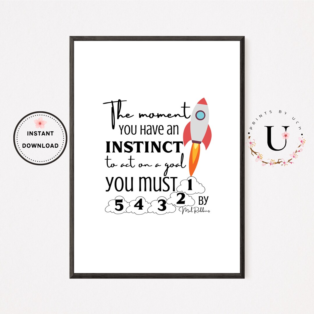 Vision Board Printables, 5 Second Rule Mel Robbins, Popular Printables ...