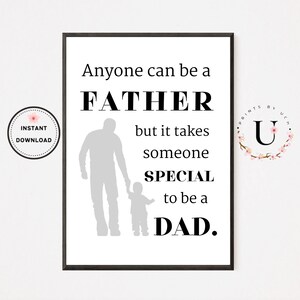 Cadeau fête des pères de la part d'une femme, carte de fête des pères imprimable, cadeau pour papa, beau-père, citations sur la vie, cadeau beau-père, décoration de bureau