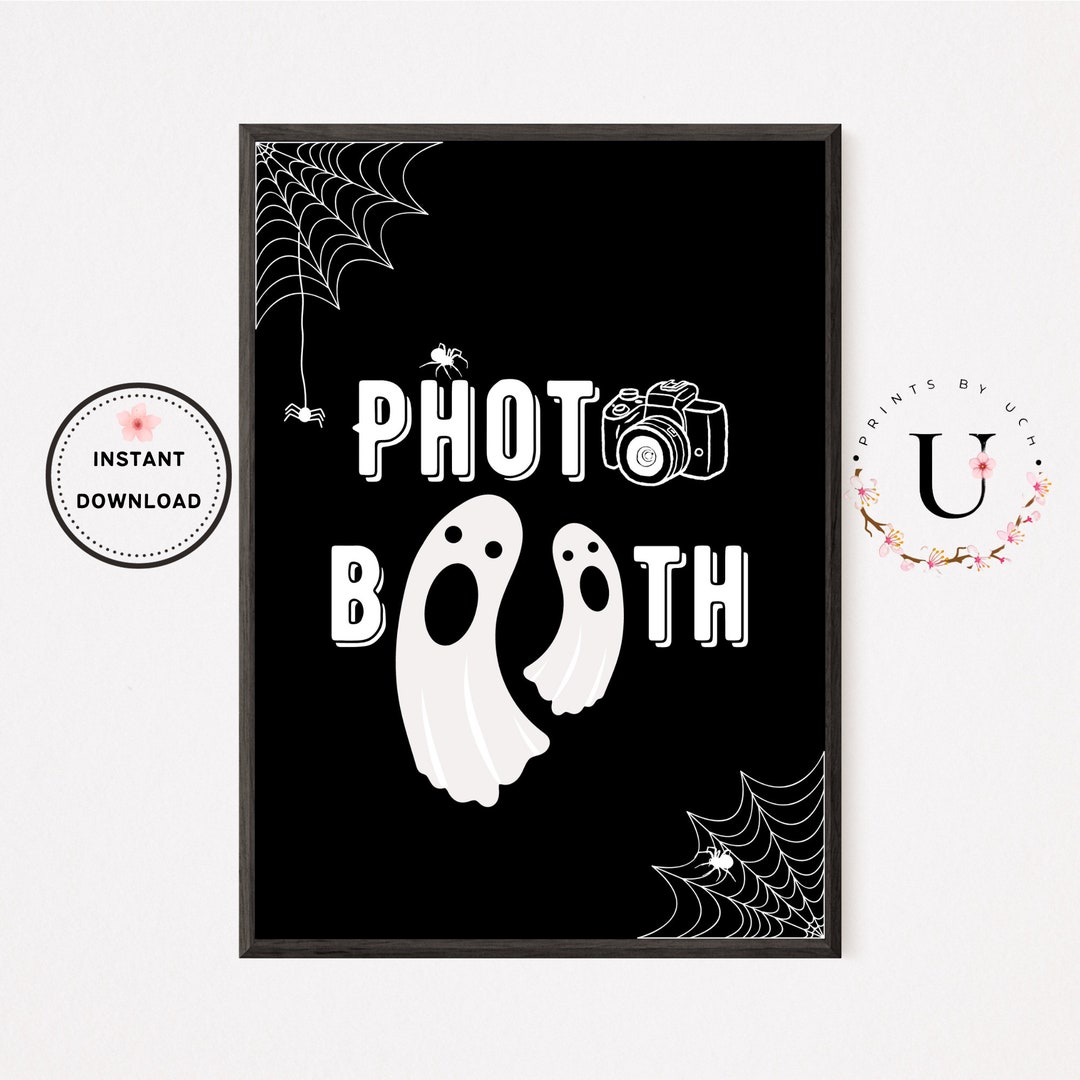 Printable Halloween Party Signs, Photo Booth Sign, Halloween Decor