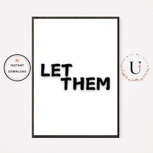 Visiebord, bevestigingskaarten afdrukbaar, nu populair, Therapy Office Decor, Let Them, afdrukbare geestelijke gezondheid, poster sportschool, doelen