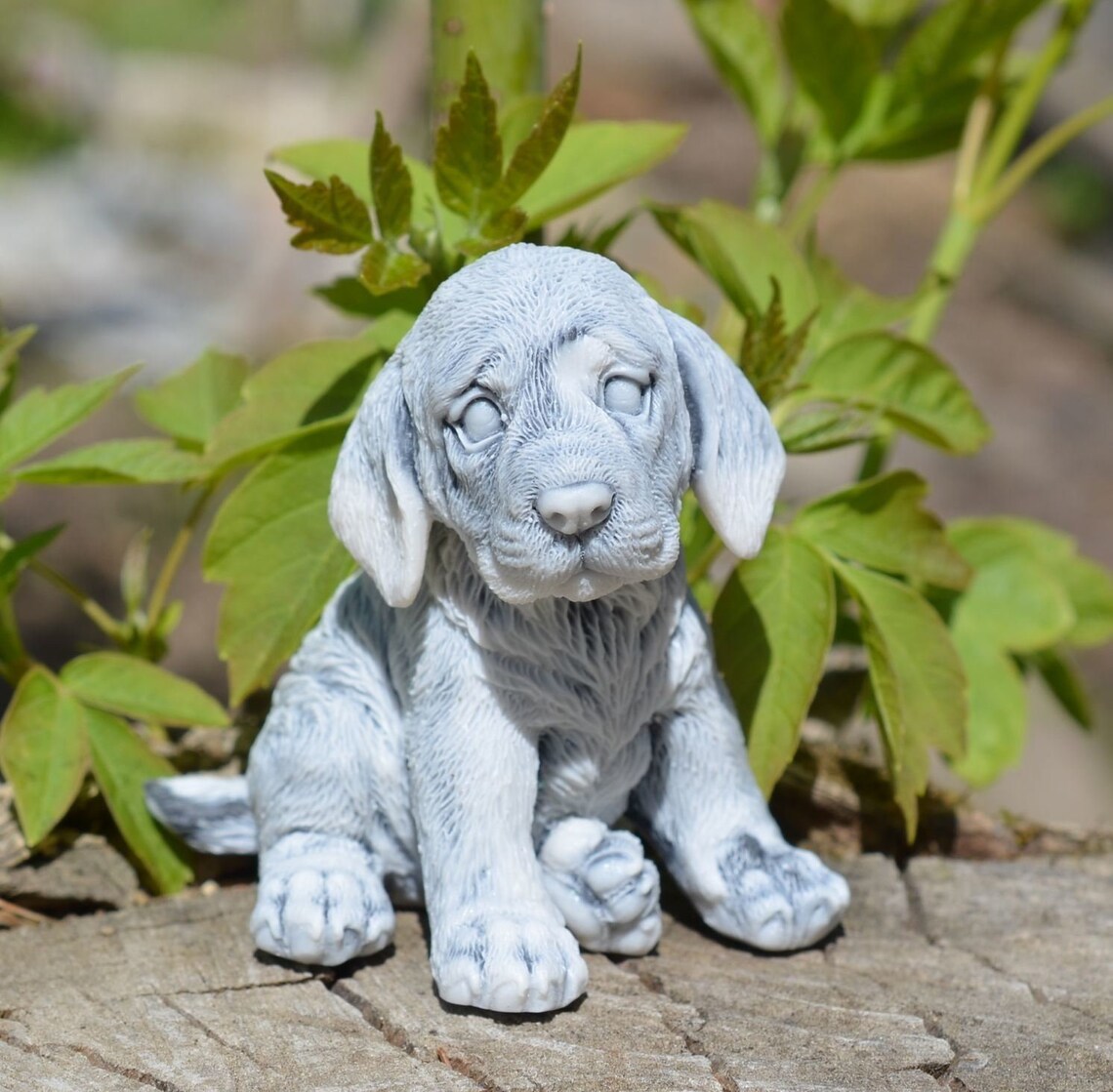 Marble Statuette Dog Puppy Figurine Dog Puppy Marble Etsy