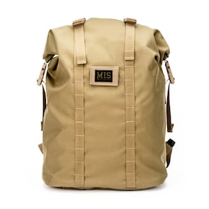 Roll Up Backpack - Coyote Tan | 100% Made in the USA | 1000 denier Dupont Cordura Nylon | Water-resistant Urethane coating