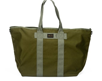 Super Tote Bag - Olive Drab | 100% Made in the USA | 1000 Denier Dupont Cordura Nylon with Water-Resistant Urethane Coating