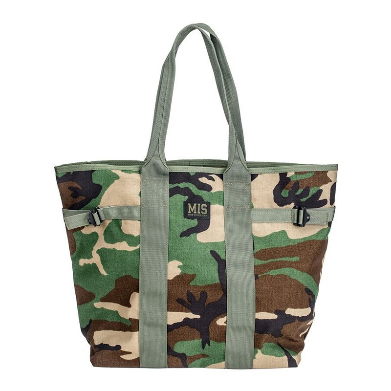 Elk Camo Clover Canvas Tote Bag
