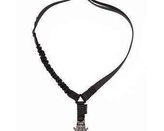 Black Multi Sling: Adjustable Nylon Strap with Kong Connector