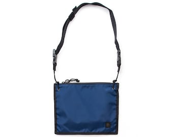 Navy Nylon 2-Wege-Beutel: USA Made Clutch Schultertasche