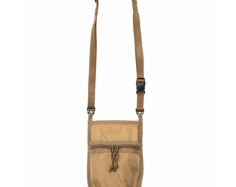 Coyote Shoulder Pouch: 400 Denier Nylon Crossbody Bag