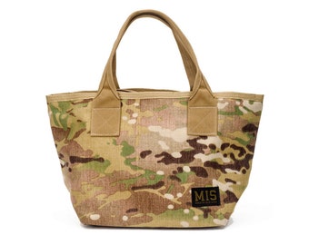 Mini Tote Bag - Multi Cam | 1000 denier Dupont Cordura Nylon with water-resistant Urethane coating | 100% Made in the USA
