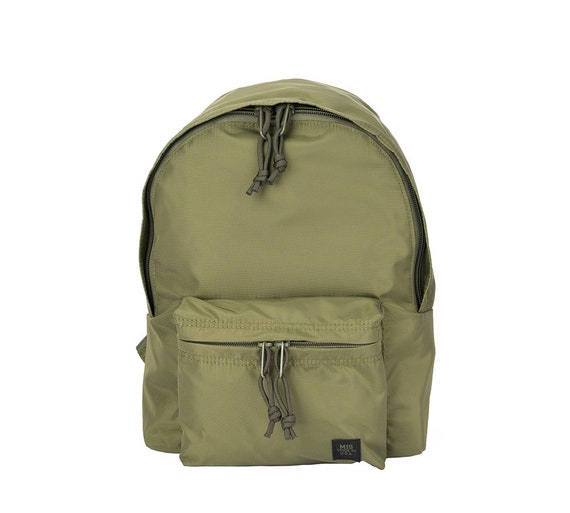 Olive Nylon Daypack S: Water-resistant USA Made Backpack - Etsy display picture 1