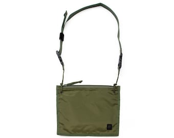 Oliv Drab Nylon Beutel: 2-Way Clutch Schultertasche - Made in USA