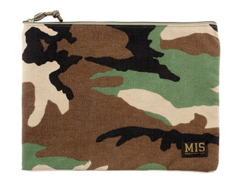 Woodland Camo Tool Pouch: 1000D Cordura Nylon, Water-Resistant