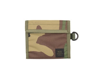 Woodland Camouflage Camo DPM Ripper Style Wallet Mens Mans Boys Khaki 