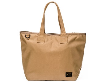 TOTE BAG - Coyote Brown | 1000 denier Dupont Cordura Nylon with a water-resistant Urethane coating | Made in the USA