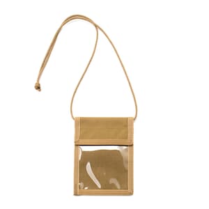 Estuche para pasaporte de identificación - Marrón coyote / 100 % fabricado en EE. UU. / Nailon Dupont Cordura de 1000 deniers / Revestimiento de uretano resistente al agua