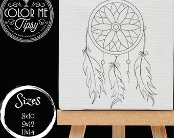 Predrawn canvas/ Dream big/ Presketched canvas/ diy paint party/ Mother's Day/ Easter/ Teen/ Adult/ Kid/ Christmas