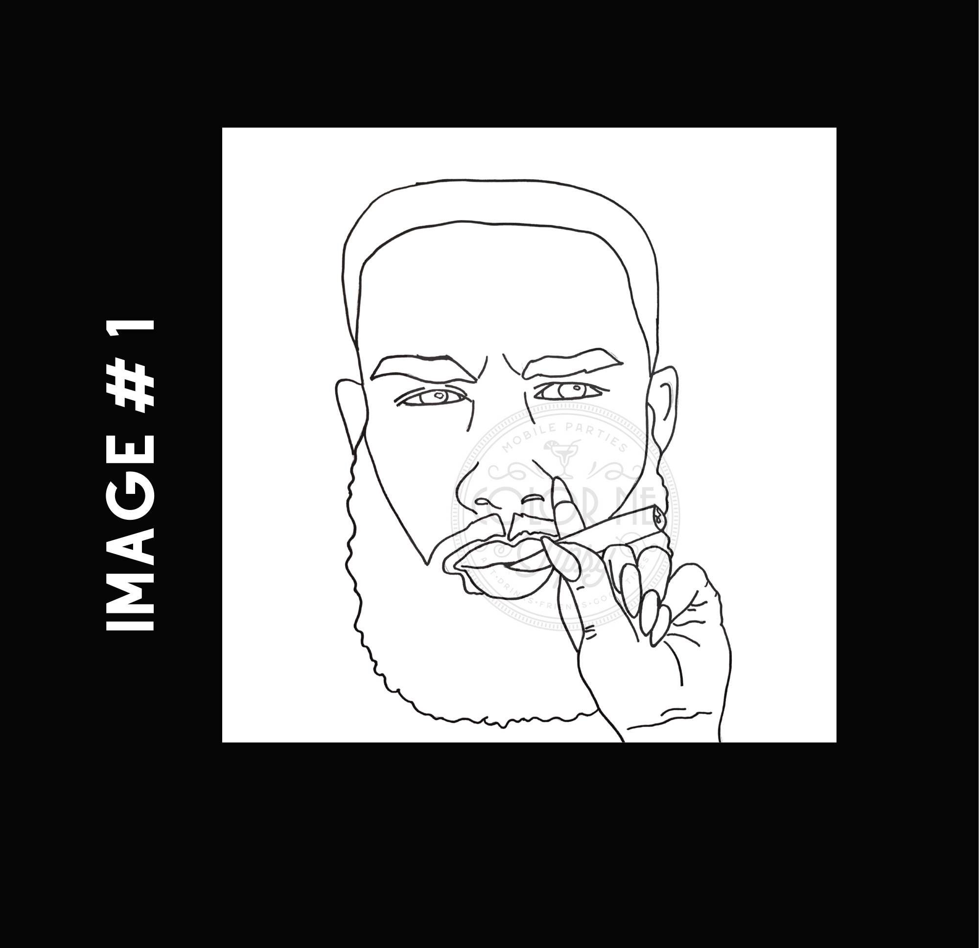 Predrawn/smoke and Chill / 420 Canvas/ Puff & Paint/presketched /paint