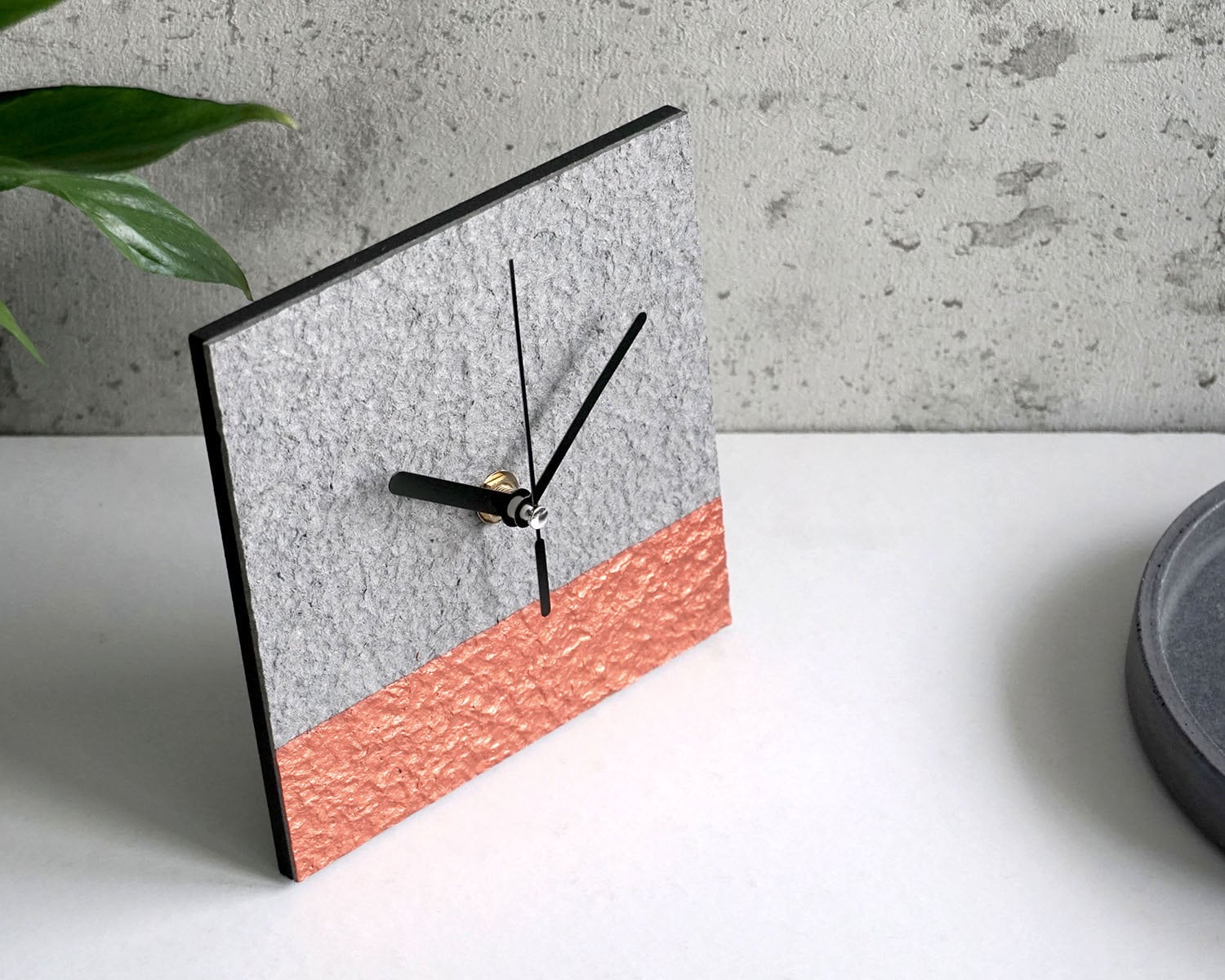 Modern Mantel Clock Handmade From Recycled Paper, Eco-friendly Gift for ...