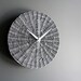 Grey Handwoven Wall Clock for Modern Industrial Interior Eco - Etsy