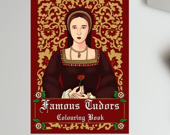 Famous Tudors colouring book