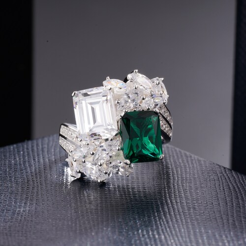 Jackie Kennedy Replica Engagement Sterling Silver Ring Etsy