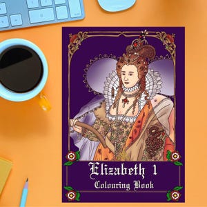 Elizabeth I Tudor colouring book