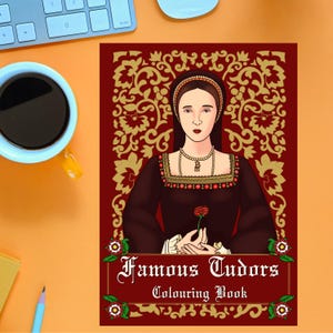 Famous Tudors colouring book