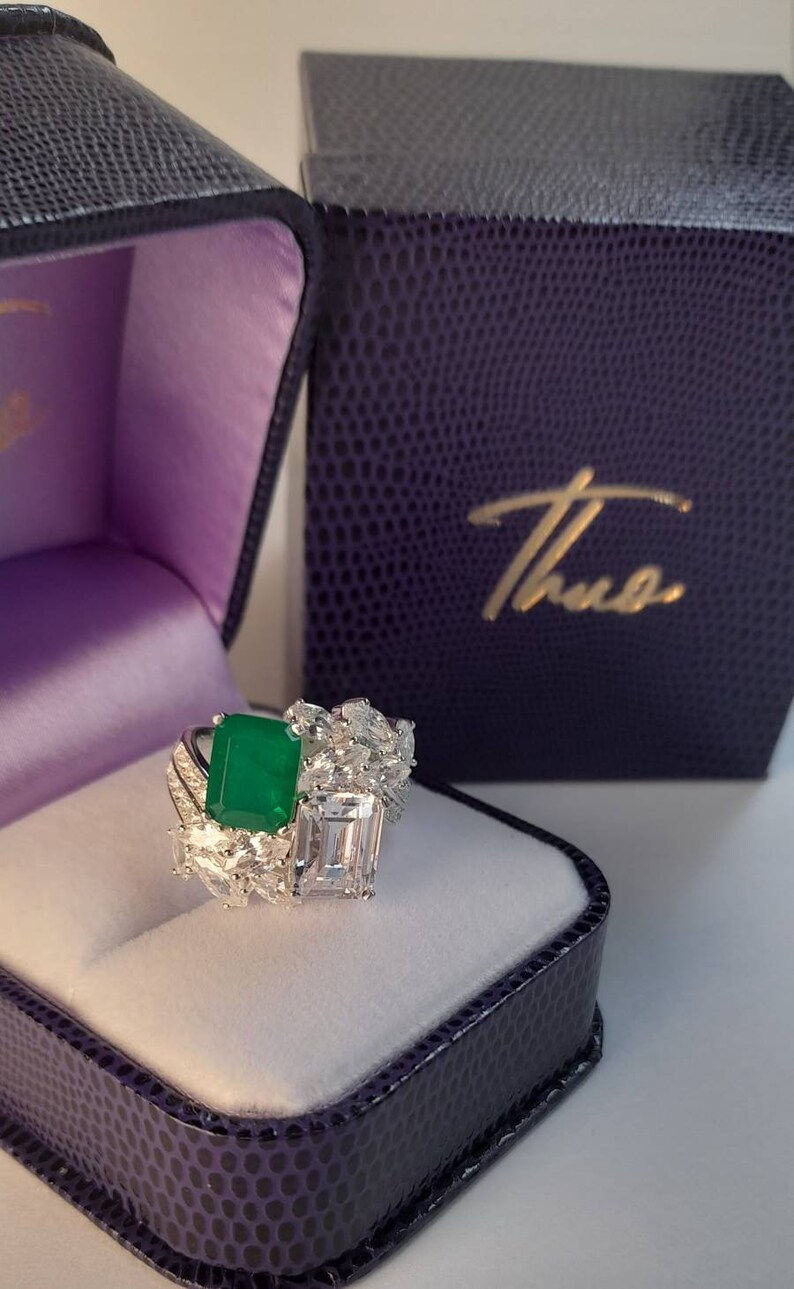 Jackie Kennedy Replica Engagement Sterling Silver Ring Etsy