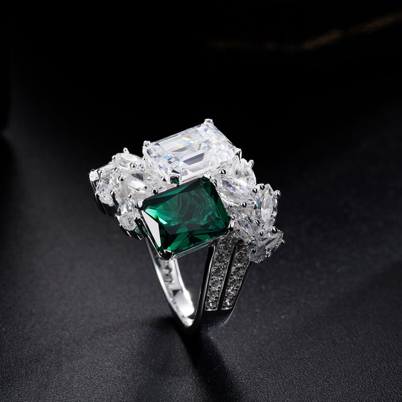 Jackie Kennedy Replica Engagement Sterling Silver Ring Etsy