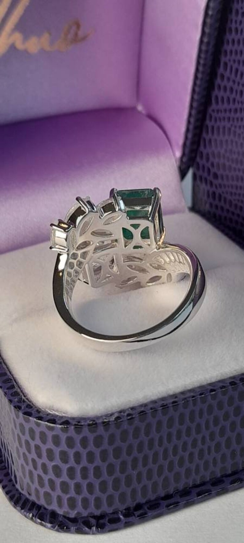 Jackie Kennedy Replica Engagement Sterling Silver Ring Etsy