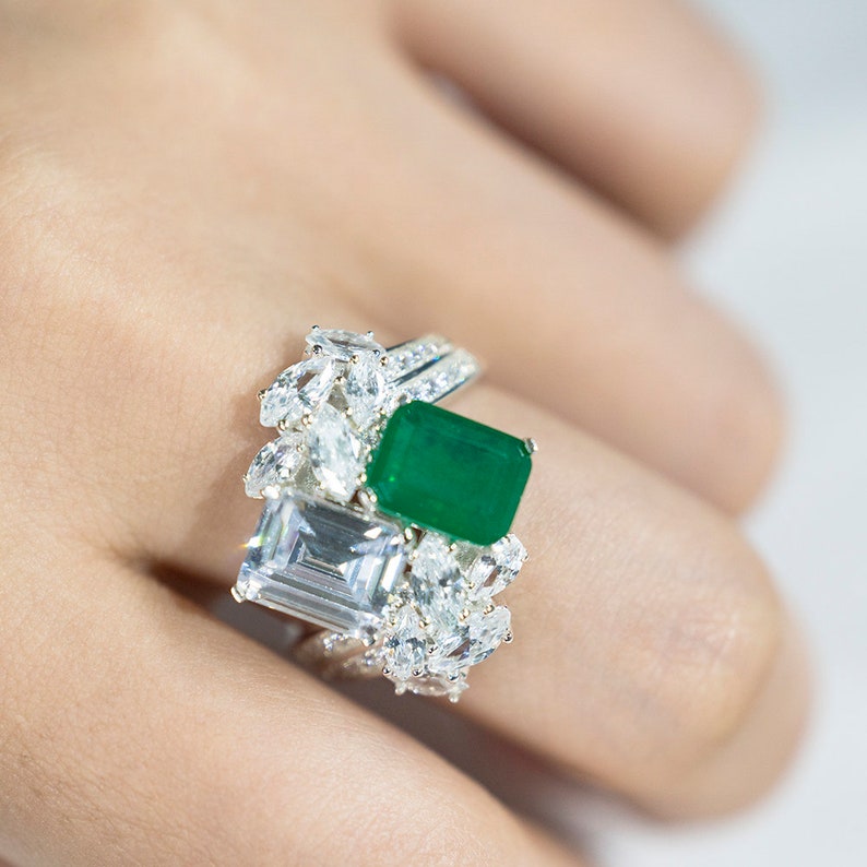 Jackie Kennedy Replica Engagement Sterling Silver Ring Etsy