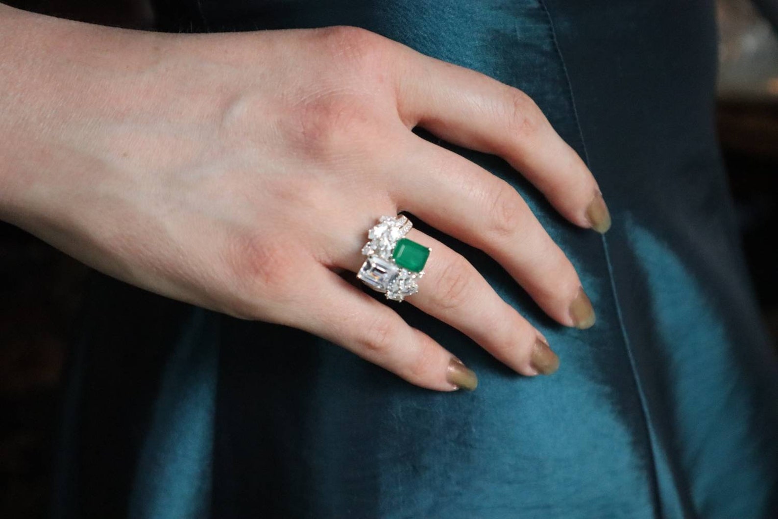 Jackie Kennedy Replica Engagement Sterling Silver Ring Etsy