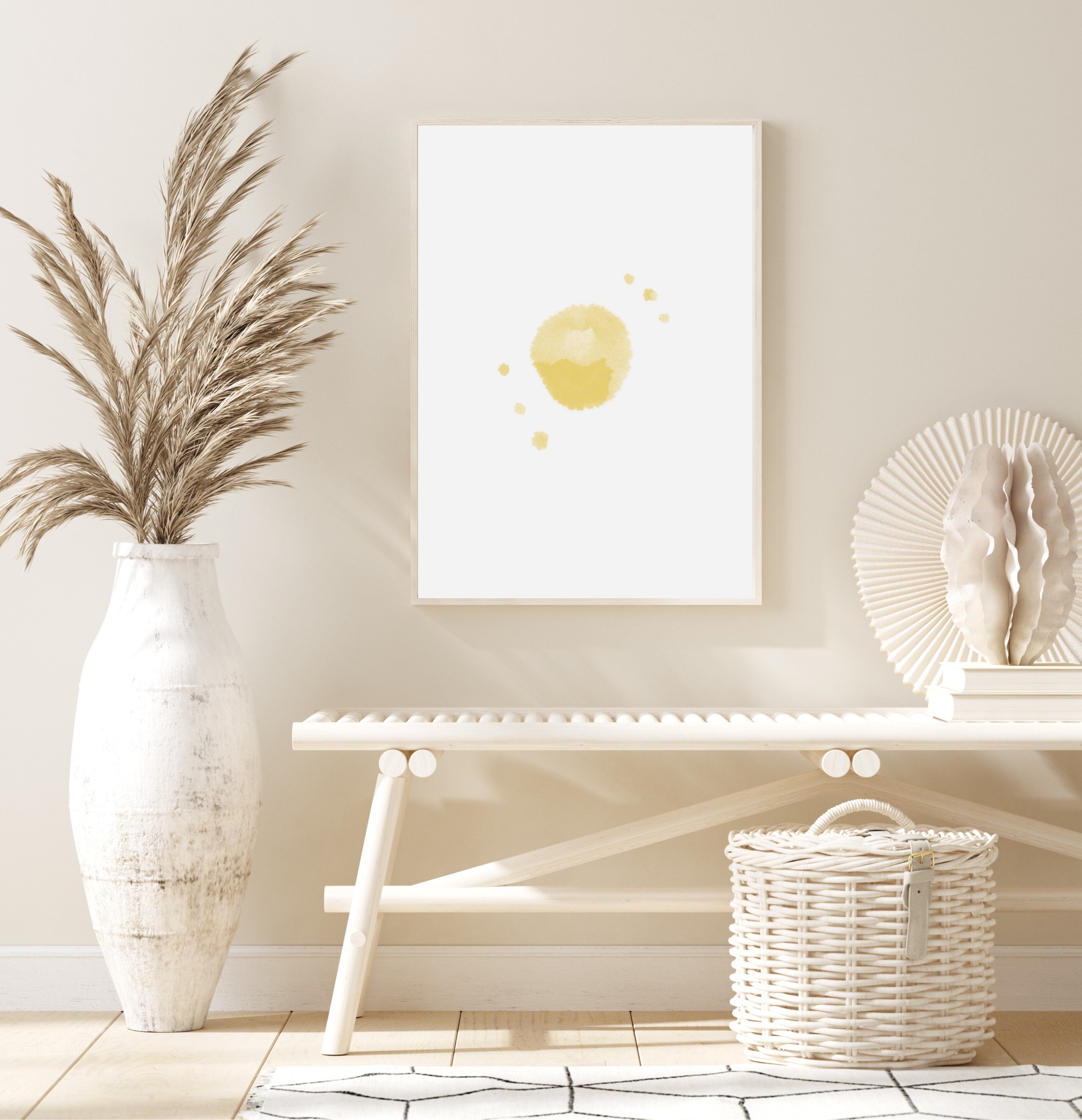 Sun Printable Wall Art Abstract Art Print Digital Download | Etsy