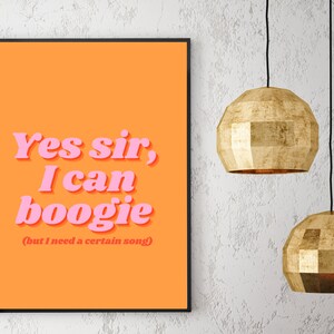 Yes Sir I Can Boogie Baccara Retro Disco Music Pop Art Etsy
