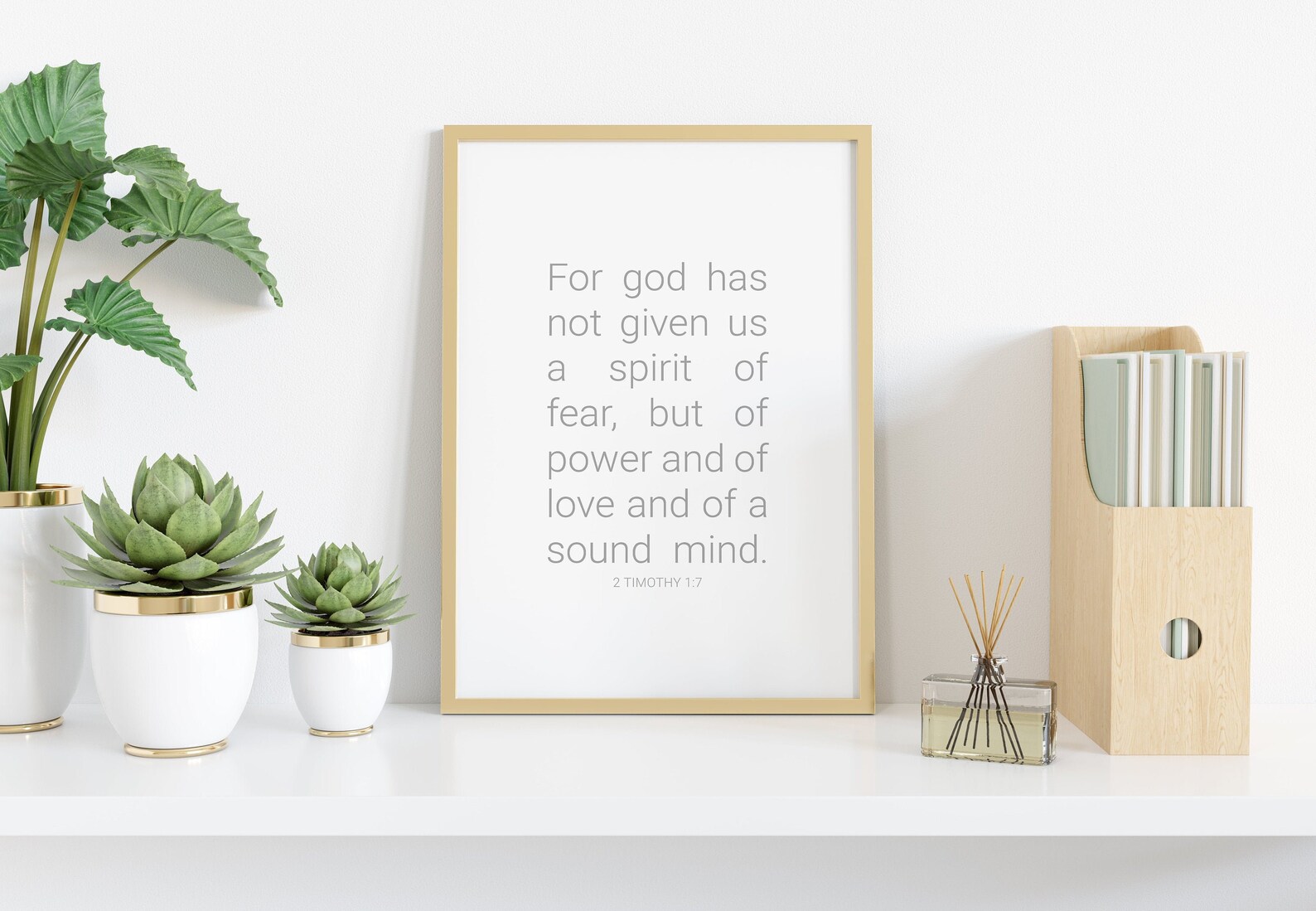 2 Timothy 1:7 Printable Scripture Wall Art Bible Wall Art - Etsy