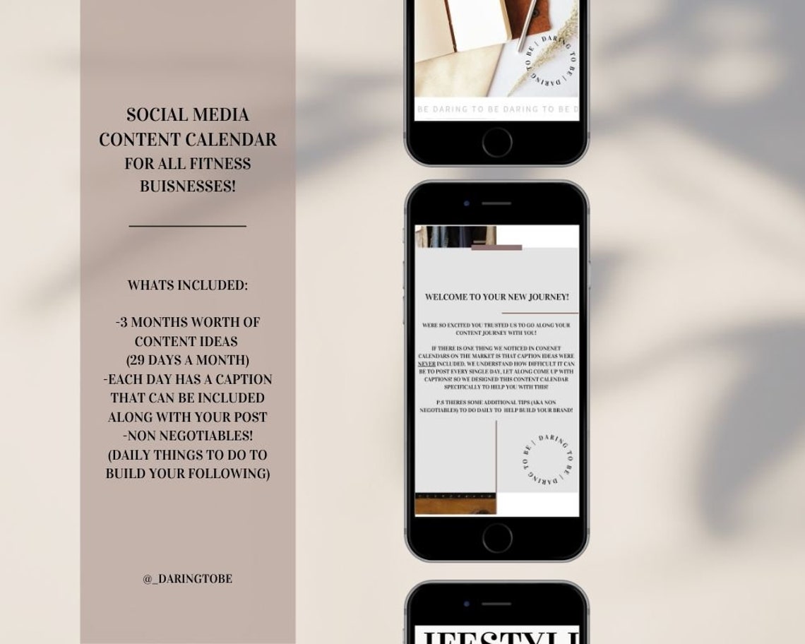 Social Media 3 MONTH Content Calendar Social Media For Small Etsy Social Media 3 MONTH Content Calendar Social Media For Small Etsy