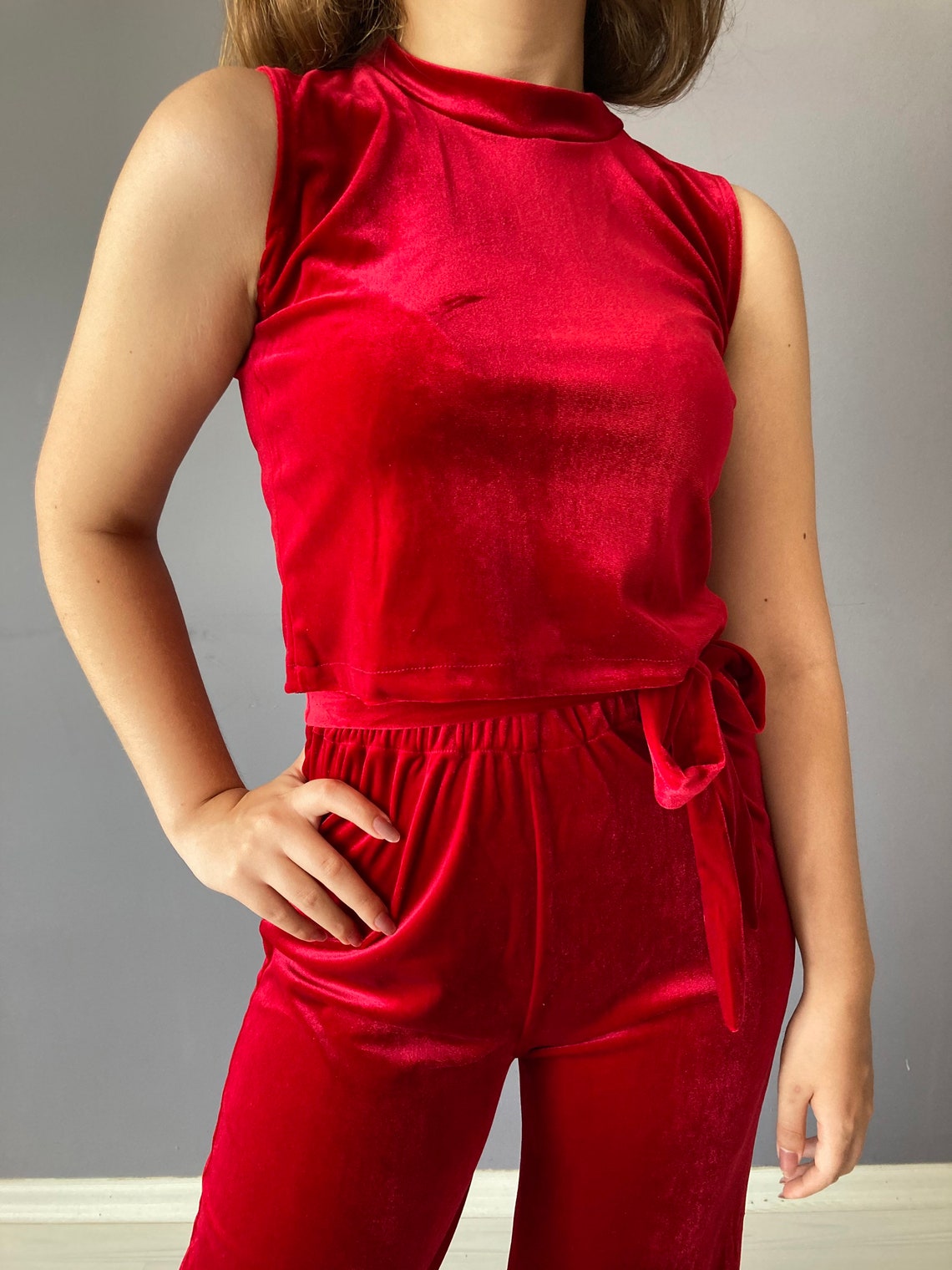 velvet flared tracksuit bottoms