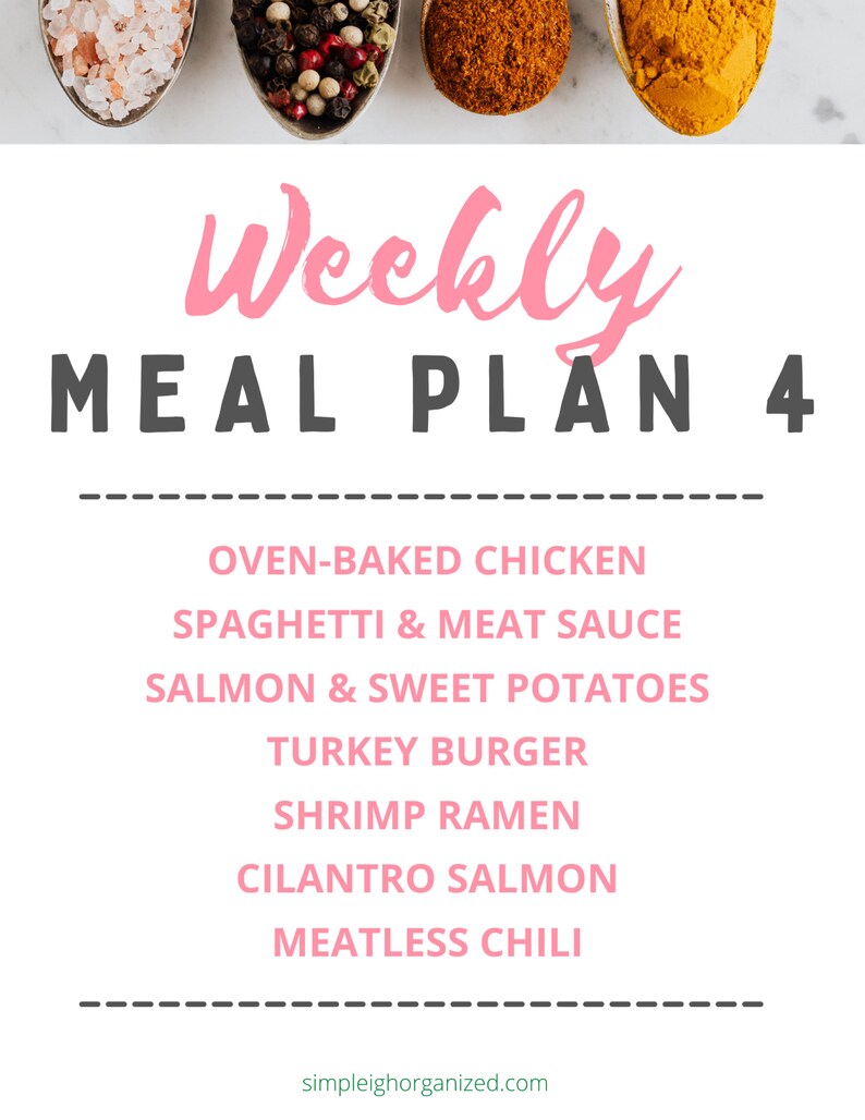 Recipe Binder Kit, Weekly Meal Planner Printable, Recipe Card, Busy Moms, Meal Plan, GoodNotes Planner, 28 Family Dinner Meals, 44 Pages image 6