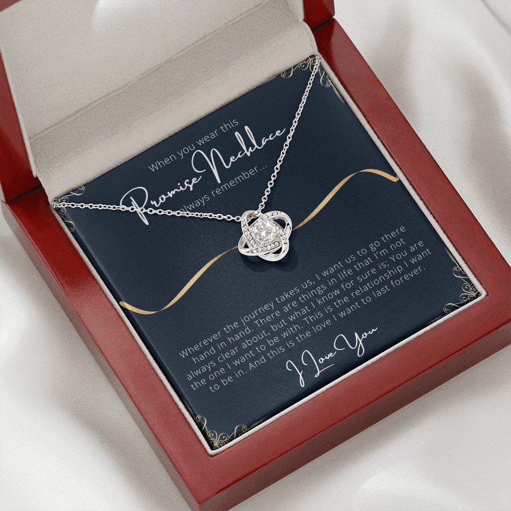 Promise Necklace for Girlfriend from Boyfriend Promise Etsy