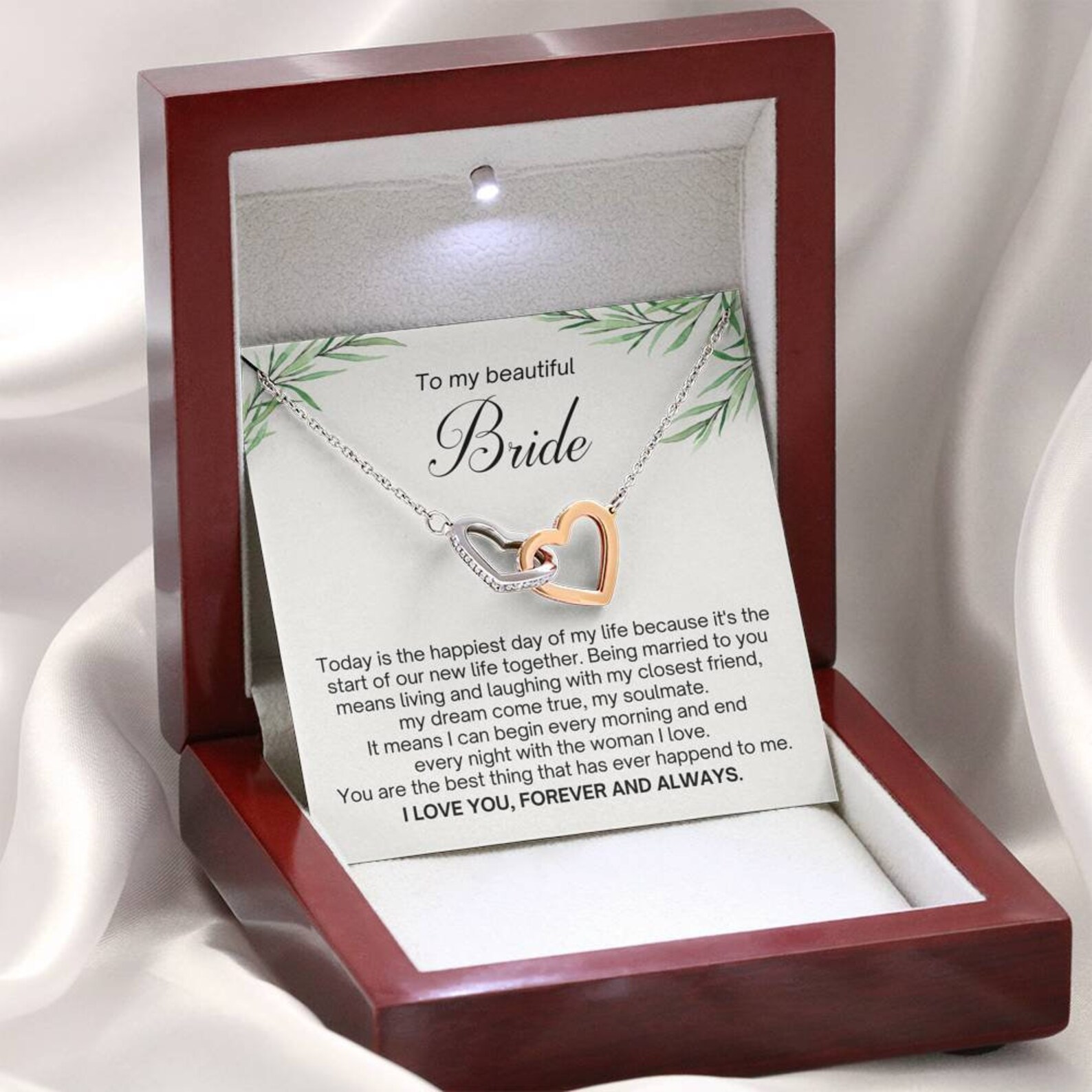 Bride Gift From Groom, Wedding Day Gift, Groom to Bride, Jewelry Gift From Groom to Bride