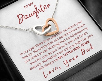 Daughter Christmas Gift~ Birthday necklace for daughter, Graduation gift for daughter, Valentines day gift for teenage daughter