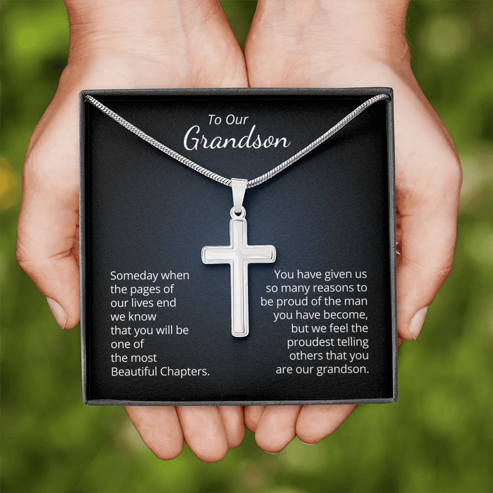 To Our Grandson Gift for Grandson From Grandparents Cross Etsy
