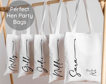 5 x Plain Cotton/canvas Tote Bag Xmas/craft/sewing/Hen Party/book/favour/goody 