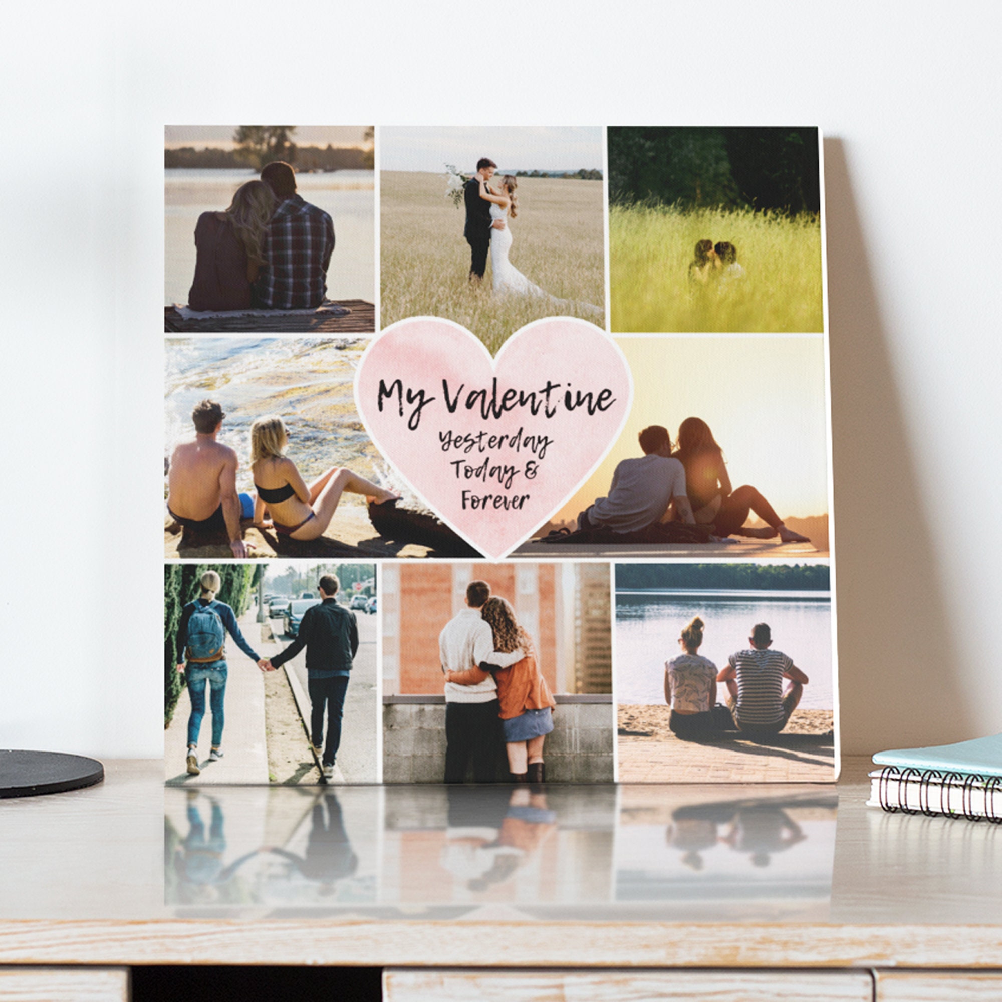 Photo Collage Boyfriend Girlfriend Couple Anniversary Etsy